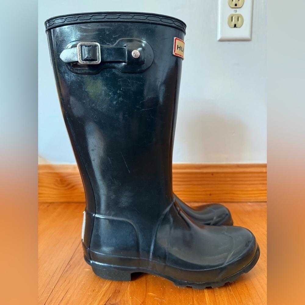Hunter Big Kids Original Gloss Rain Boots | Size 3